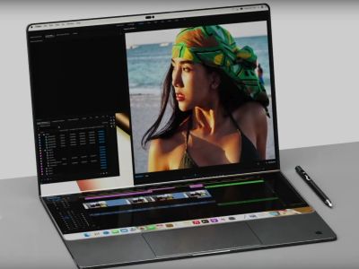 Концепт-дизайн MacBook с гибким экраном показали в 3D [ВИДЕО]
